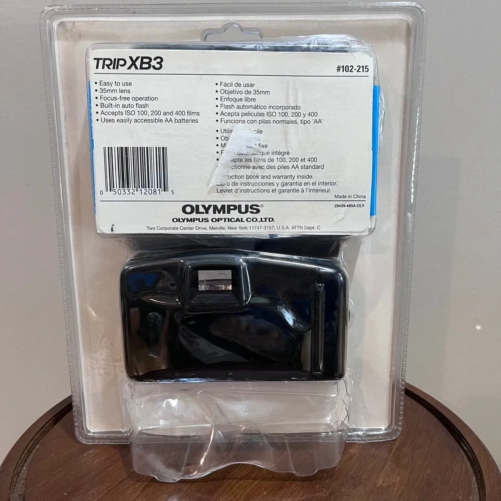 Vtg‎ Olympus Trip XB3 35mm Film Camera Big Finder Focus Free New Sealed 102-215